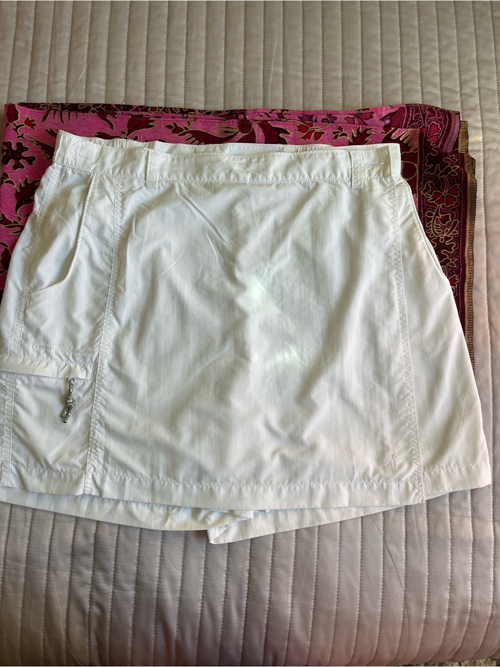 Columbia Omni-Shade White Cargo utility skort size L - Picture 4 of 11